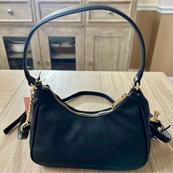 NWT Juicy Couture Princess Charming Black Shoulder Crossbody Bag Wallet VIRAL - Picture 5 of 15